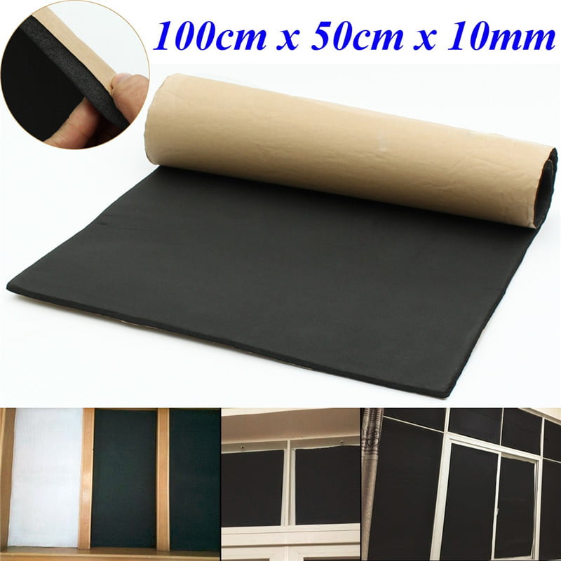 1 Roll 100 x 50cm Rubber Sound Proof & Heat Insulation Sheet Closed Cell Foam n 
