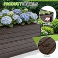 thumbnail image 3 of Leumius 2-Pack 8x4x2 FT Metal Raised Garden Beds, Reinforced Rustproof Colored Steel Planter Boxes for Vegetables, Flowers, Herbs and Succulents Walnut, 3 of 7