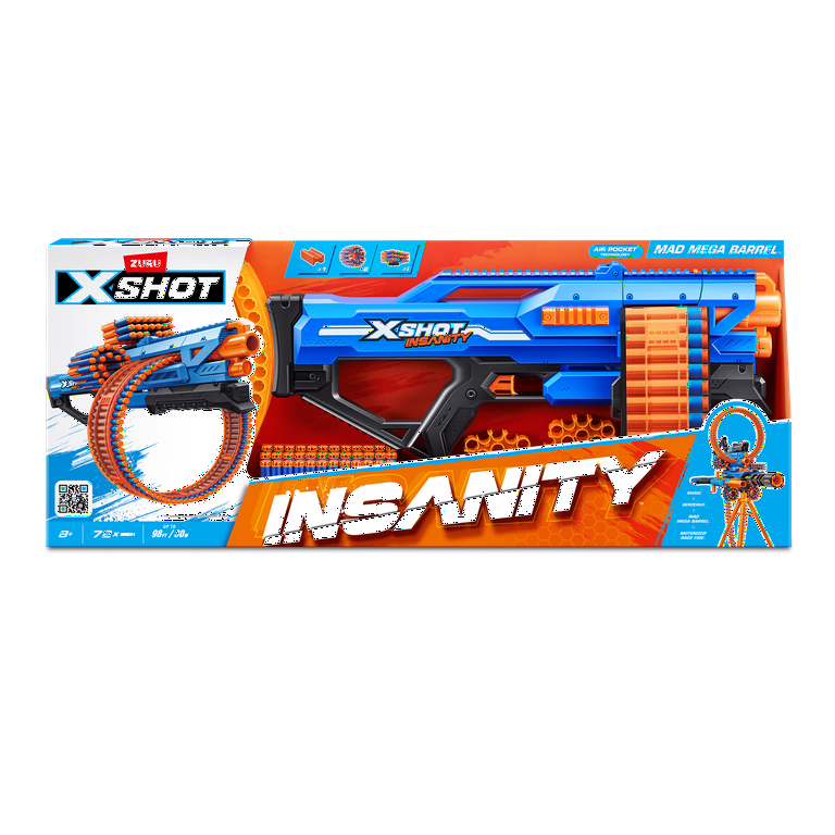 卸し売り購入 XSHOT Insanity Pocket Air Darts), (72 Barrel Mega Mad トイガン