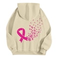 thumbnail image 7 of Bovemsi Sweatshirt for Women Breast Cancer Awareness Hoodies Ribbon Graphic Full Zip Up Oversized Fleece Jackets Clothes Zip Up Hoodie, 7 of 7