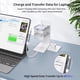 thumbnail image 4 of Adaptador de Auriculares USB Tipo C A USB C Doble de 60 W, USB 3.2 Gen2, Convertidor de Audio OTG C A C de 10 Gbps para 15 S24U, 4 of 5