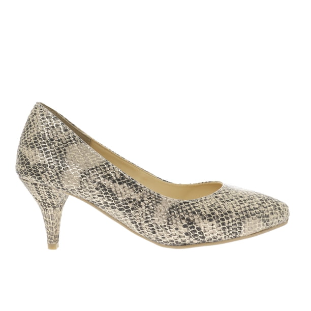 Zapatillas Liliana color café snake tacón kitten 24.0 Dorothy Gaynor Zapatillas Liliana color café snake tacón kitten 24.0