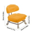 thumbnail image 3 of HOZVOMI Backrest Chair Household Round Stool Small Stool with Swivel Wheels, Compact Design, 3 of 6