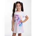 thumbnail image 4 of Comfortable Elegant Short Sleeve Summer Dress for Girls Slim-Fit Casual Dress Round Neck Girls Age 5-13, 4 of 6