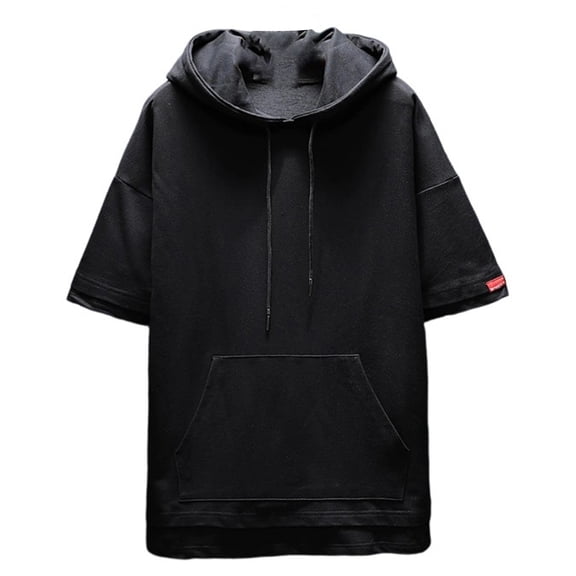 Krdevn Men's Hooded T Shirt for Everyday Wear Casual Style Sweatshirt Lightweight and Comfortable,L