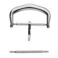 thumbnail image 4 of Stainless Steel Watch Band Strap Buckle Replacement 12/16/18mm Strap Buckle Silver 16mm, 4 of 6