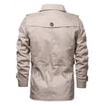 thumbnail image 5 of Fgnfyis Mens Jackets Casual Lapel Mid Length Pure Jacket Coats for Men White XXXL, 5 of 5