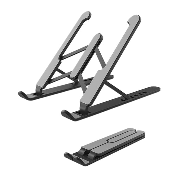 Amdohai Foldable Laptop Stand Non-Slip Computer Holder Riser 6 Levels Adjustable Aluminum Alloy Desktop Mount Compatible
