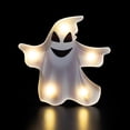thumbnail image 4 of Northlight LED Lighted Ghost Halloween Marquee Style Decoration - 7" - White, 4 of 9
