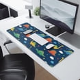thumbnail image 2 of Long Mouse Pads for Desk,DarkBlue Dinosaurs Stars Hearts Desk Mats on Top Of Desks, Desk Mouse Pad Extra Large with 3mm Non-Slip Base and Stitched Edge for Gaming,Office,Work,Home 31.5"x11.8", 2 of 6