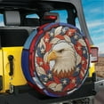 thumbnail image 3 of Lotusprinthandmade Patriotic Eagle With America Flag Spare Tire Cover Without Backup Camera Hole 6 Sizes (29 in.), 3 of 7