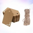thumbnail image 5 of MLINS Kraft Paper Tags for Display Use Brown Color with Hole for Hanging Decoration 50 Pieces, 5 of 8