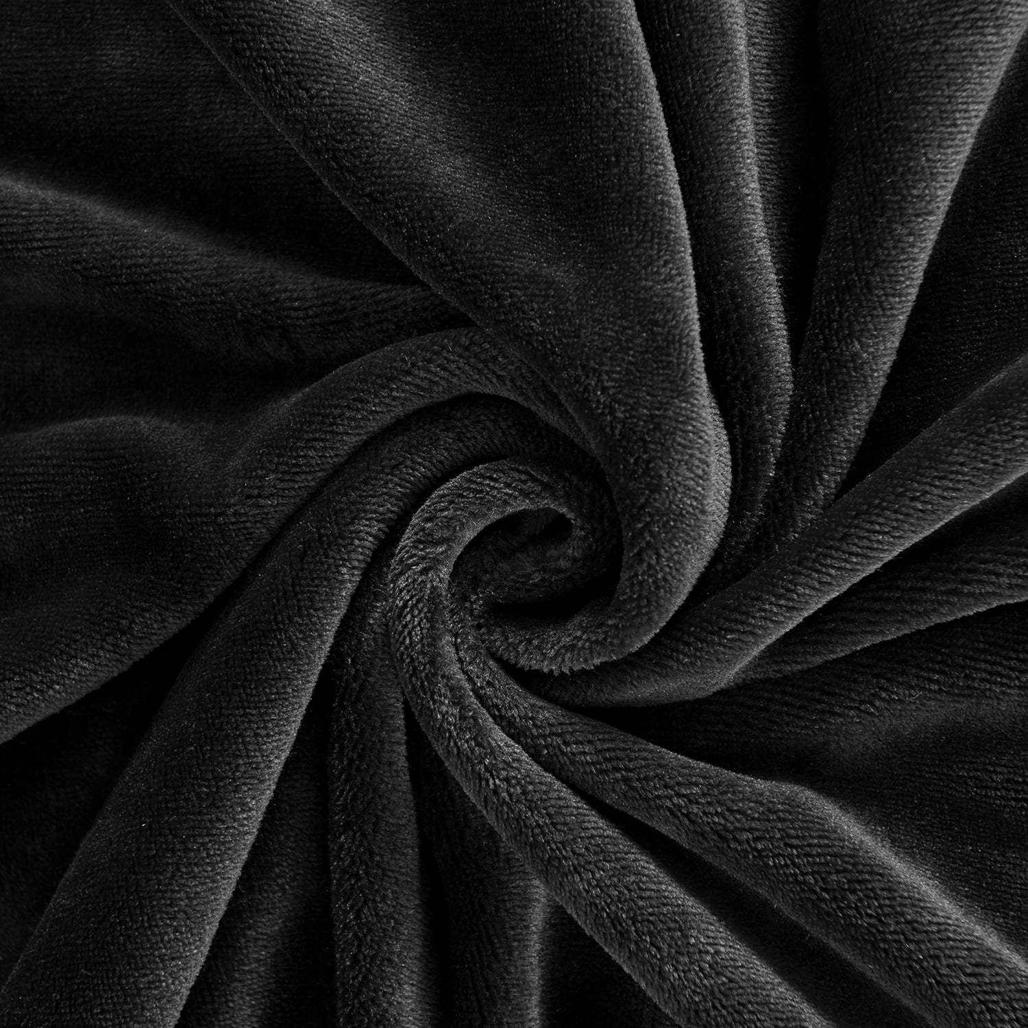 JML Fleece Blanket Flannel Blanket Couch Black King 79"X89" Soft Lightweight Bed Blanket