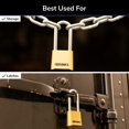 thumbnail image 3 of Brinks 671-49202 Commercial 50mm Brass Long Shackle Reset Combonation Lock, 2-Pack, 3 of 5