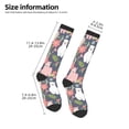 thumbnail image 2 of Goofa Llamas Pattern Adult Stockings, Color-Block Knee High Socks, Comfortable and Breathable, Soft and Stretchable, Sports, and Decoration, 2 of 6