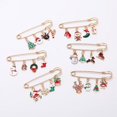 thumbnail image 4 of Zhuge Broche navideño, joyería navideña vintage para mujer, broches para mujer, alfileres y broches navideños para mujer, estilo F, 4 of 4