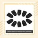thumbnail image 5 of Qarigey 10 Uds. De herramientas para uñas, removedor de silicona, esmalte de manicura, tapa de remojo, Clip, desengrasante, limpiador elástico, barniz Juegos de manicura Negro Qarigey CE015518-03, 5 of 6