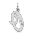 thumbnail image 3 of 925 Sterling Silver Dainty Letter O Initiale Nom Monogramme Collier Pendentif Pendentif, 3 of 8