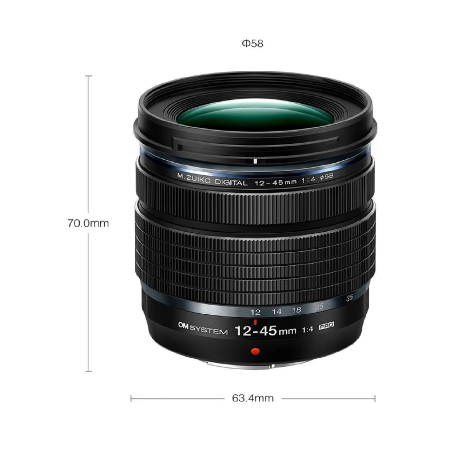 M.Zuiko Digital ED 12-45 mm f-4 Pro Lens - Walmart.com