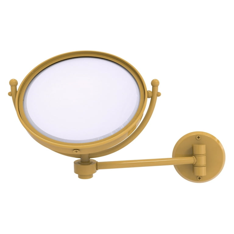 Allied Brass Retro Dot 7-in x 8-in Distressed Bronze Double-Sided Magnifying Wall-Mounted Vanity Mirror Allied Brass Retro Dot 7-in x 8-in Distressed Bronze Double-Sided Magnifying Wall-Mounted Vanity Mirror