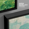 thumbnail image 4 of IDEA4WALL Framed Wall Art Canvas Print Set Green Wheat Fields Vincent Van Gogh Classical Nature Wilderness Fine Art Multicolor Artwork for Living Room, Bedroom, Office - 16"x24"x3 Black, 4 of 5