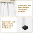 thumbnail image 6 of Cute Vanity Chair with Gold Bese, Makeup Desk Chair with Low Back for Small Space, Leather Modern Vanity Stool for Bedroom Dress Room, White(Rotatable), 6 of 7