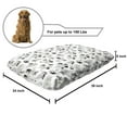 thumbnail image 2 of Floral Pet Bed, Daisies Like Flower Types Drawn by Hand in a Romantic Style, Chew Resistant Pad for Dogs and Cats Cushion with Removable Cover, 24" x 39", Charcoal Grey Yellow, by Ambesonne, 2 of 4