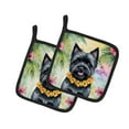 thumbnail image 2 of Carolines Treasures DAC6397PTHD 7.5 x 7.5 in. Unisex Cairn Terrier Luau Pair of Pot Holder, 2 of 2
