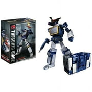 MP-13 Soundwave Masterpiece Figure, 9in Retro Transformers Toy with Laserbeak Tape, Ideal for Desk Display & 80s Anime Fans