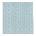 thumbnail image 2 of Ambesonne Antique Shower Curtain, Curved Motifs in Pastel, 69"Wx84"L, Pale Teal, 2 of 4