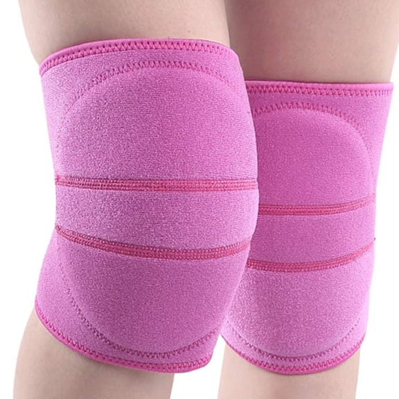 Knee Pads, Memory Foam Soft Knee Protector with Double Straps for Football Dance Yoga Tennis, Volleyball Knee Pads for Men Women (PINK)