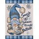 thumbnail image 1 of Covido Home Decorativo Acurrucarse Gnomies Es Frío Exterior Invierno Jardín Bandera Azul Gnomo Patio Exterior Decoraciones Copos De Nieve Granja Al Aire Libre Pequeña Decoración Doble Cara 12X18, 1 of 1