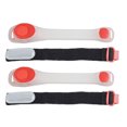 thumbnail image 1 of Miangastore Led Sports Bracelet LED Luminous Wrist Bands Red PVC 2Pcs 7.3X1.0X0.4In, 1 of 8