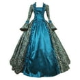 thumbnail image 1 of NMMUED Robes Élégantes pour Femmes Robes de Régence pour Femmes Robe Renaissance Femmes Cadeaux d'Halloween pour Femmes Robe à Manches Longues pour Femmes Costumes d'Halloween pour Femmes Bleu Ciel m, 1 of 3
