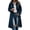 Blue, variant on Women's Plaid Long Trench Jacket Lapel Collar Single Breasted Wool Blend Fall Winter Mid Length Pea Coat with Pockets (XL, Pink)