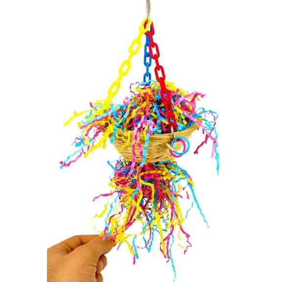 1615 Shred Basket Swing Bird Toy