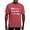 Crimson Red, variant on - Proud Army Dad White T Shirt - Mens Comfort Colors Shirt