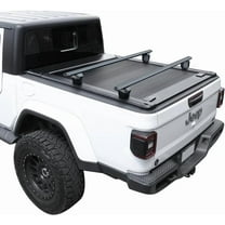 Syneticusa MR Retractable Hard Tonneau Cover withCrossbars Fits 2020-2025 Jeep Gladiator 5ft Truck Bed Waterproof Off Road