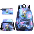 thumbnail image 5 of Disney-mochila de dibujos animados para niños, morral escolar de 3 piezas, con dibujos animados, para guardar lápices, para regalo de cumpleaños, 5 of 5