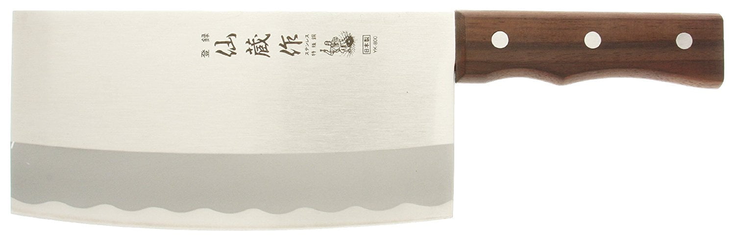 Kotobuki 440-146 Japanese Chef's Cleaver, Silver by
