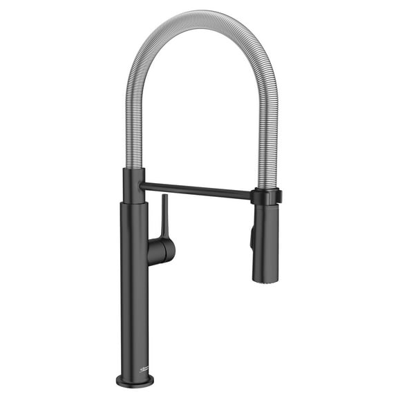 American Standard Studio S Semi Pro Pull-Down Dual Spray Kitchen Faucet with Spring Spout in Matte Black