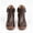 Z3-coffee, variant on Ankle Boots for Women No Heel,New Arch Support Booties Side Zip-up Vintage Leather Damping Shoes Flat Heel Booties