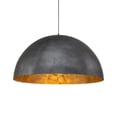 thumbnail image 2 of Industrial Oversized Metal Dome Pendant Light - Modern Farmhouse 23in - Black, 2 of 5