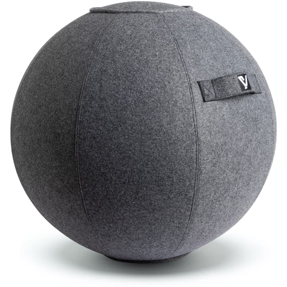 Sitting Ball Chair for Office and Home, Pilates Exercise Yoga Ball with Cover for Balance, Stability and Fitness, Ergonomic Posture Exercise Ball Sea