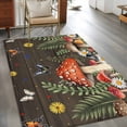 thumbnail image 2 of Spring Mushrooms Area Rugs 3'x5', Washable Small Throw Rugs for Living Room Bedroom, Farmhouse Pastoral Botanical Brown Wood Indoor Outdoor Rug Non-Slip Low Pile Carpet Runner Reversible Floor Mats, 2 of 8