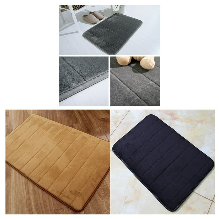 Durable Soft Bath Rugs Water Absorbent Bathroom Mats Non Slip Bathroom Mat  Washable Bathroom Rug 30x50 cm 