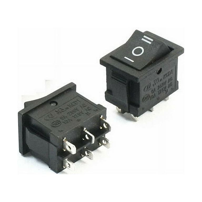 Switch Interruptor 3 Posiciones 2 Polos Dpdt 10a/125v 6 Pine