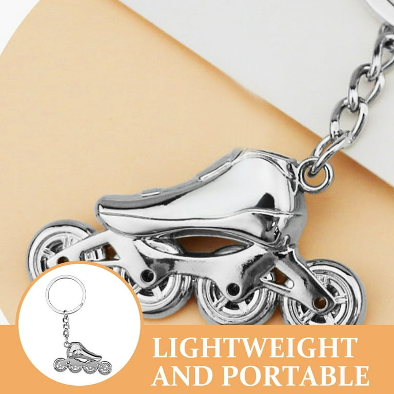 Roller Skate Keychain Key Fob Wallet Chain Roller Skating Accessory Trendy Keychains Key Chain Miss Man