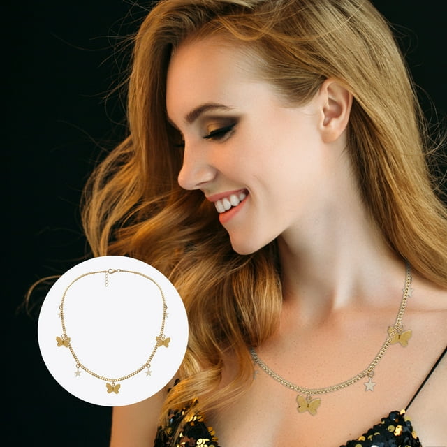 Hot6sl Liquidación de Ahorros de Verano Collar En Metal, Colgnado En Metal, Mujer