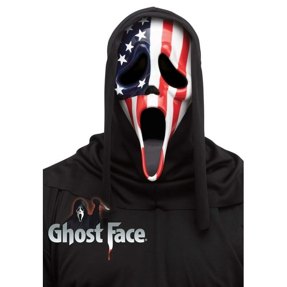 Fun World Officially Licensed Patriotic Ghost Face Mask Costume Accessory